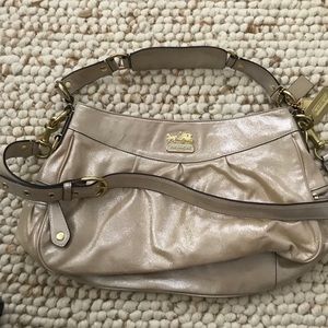 Coach shimmer shoulder/crossbody bag